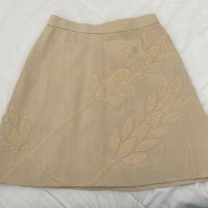 Moschino vintage a line embroidered mini skirt